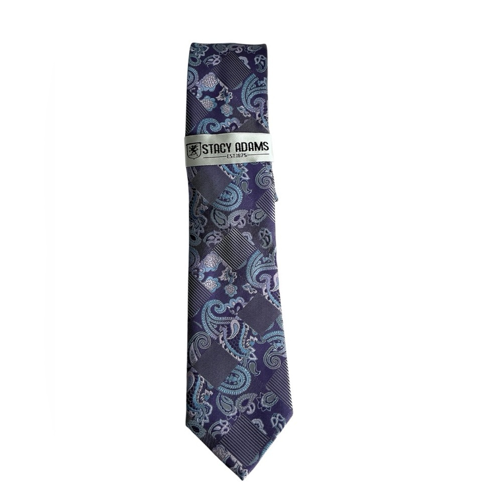 Stacy Adams Elegant Navy Paisley Tie